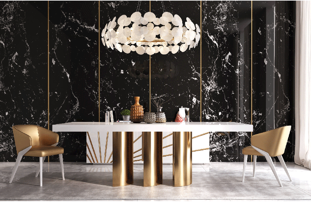 White Oro Dining Room