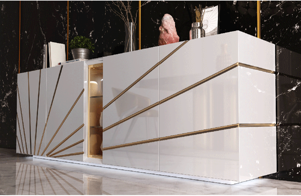 White Oro Dining Room