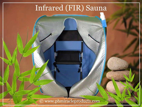 Infrared (FIR) LED Red Light Therapy Sauna with Carrying Bag and Foldi – ph  Miracle Products