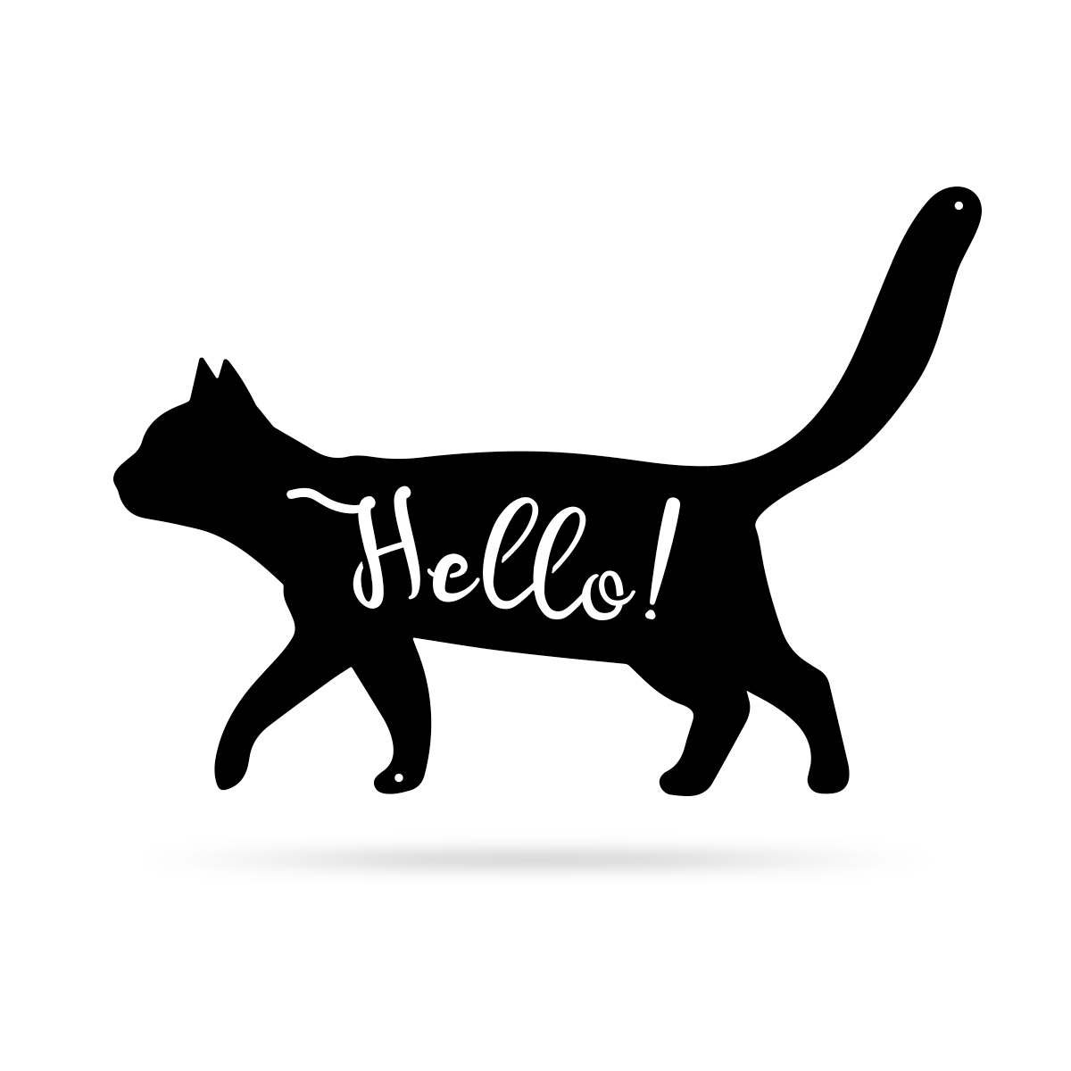 Say Hello With Our Purrfect Friendly Cat Wall Art Hanging In Your Home Realsteel Center