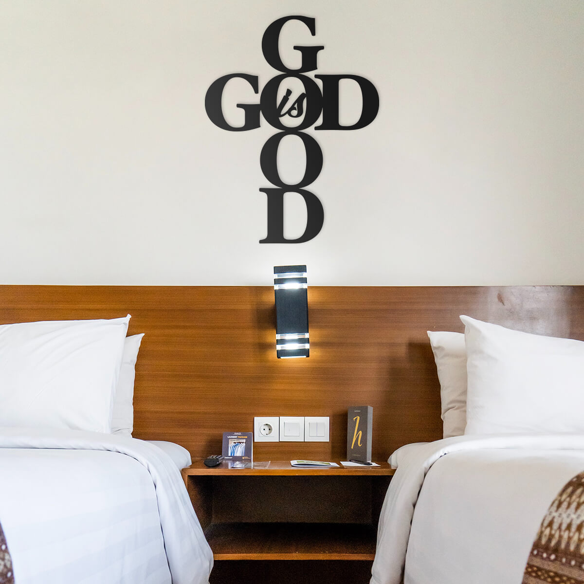 God Is Good Wall Art - Black - 9x12