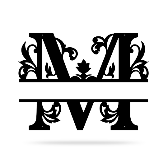 Download Display Your Family Name With This Split Letter Name Monogram! - RealSteel Center