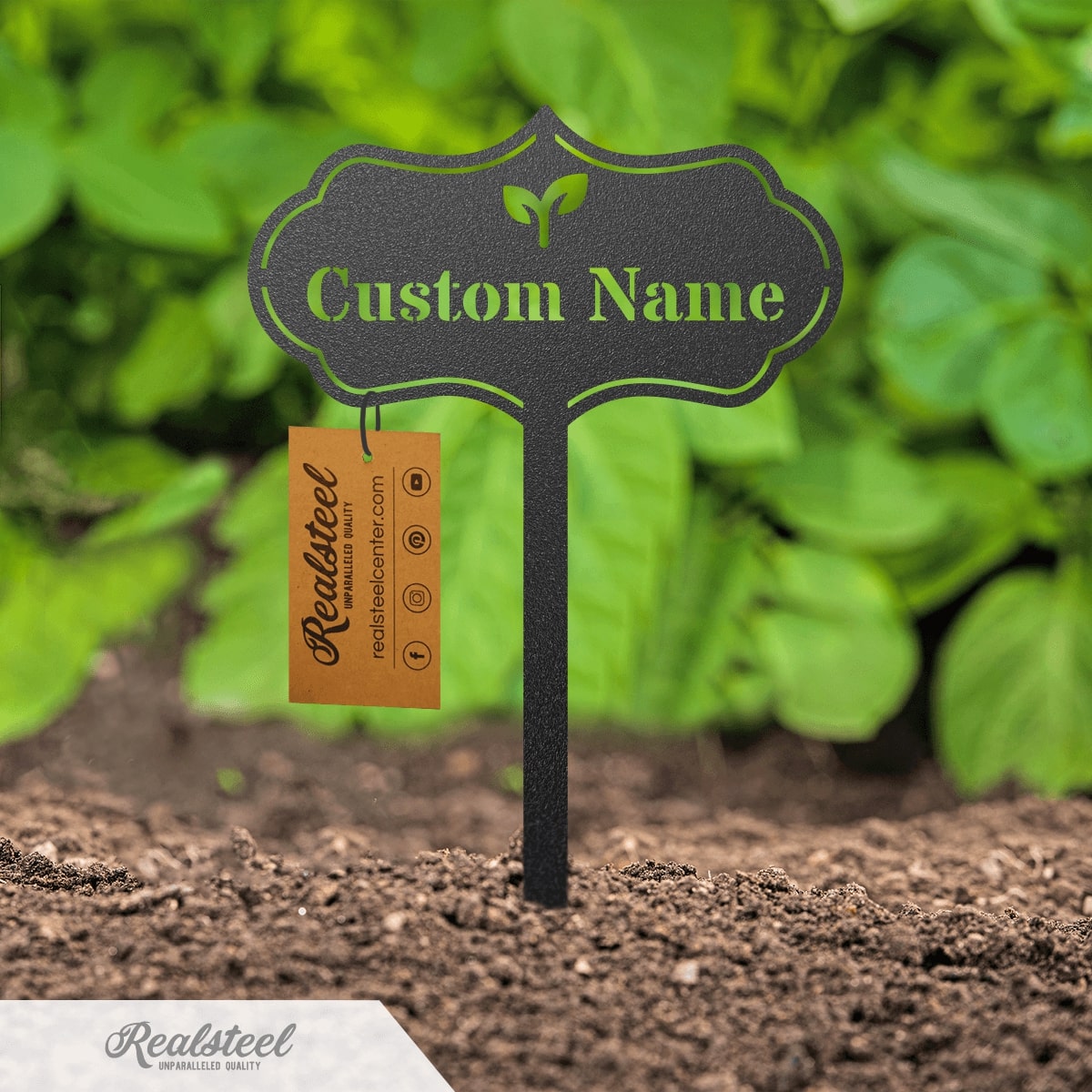 Custom Seed & Plant Markers - Black - 6 X 11