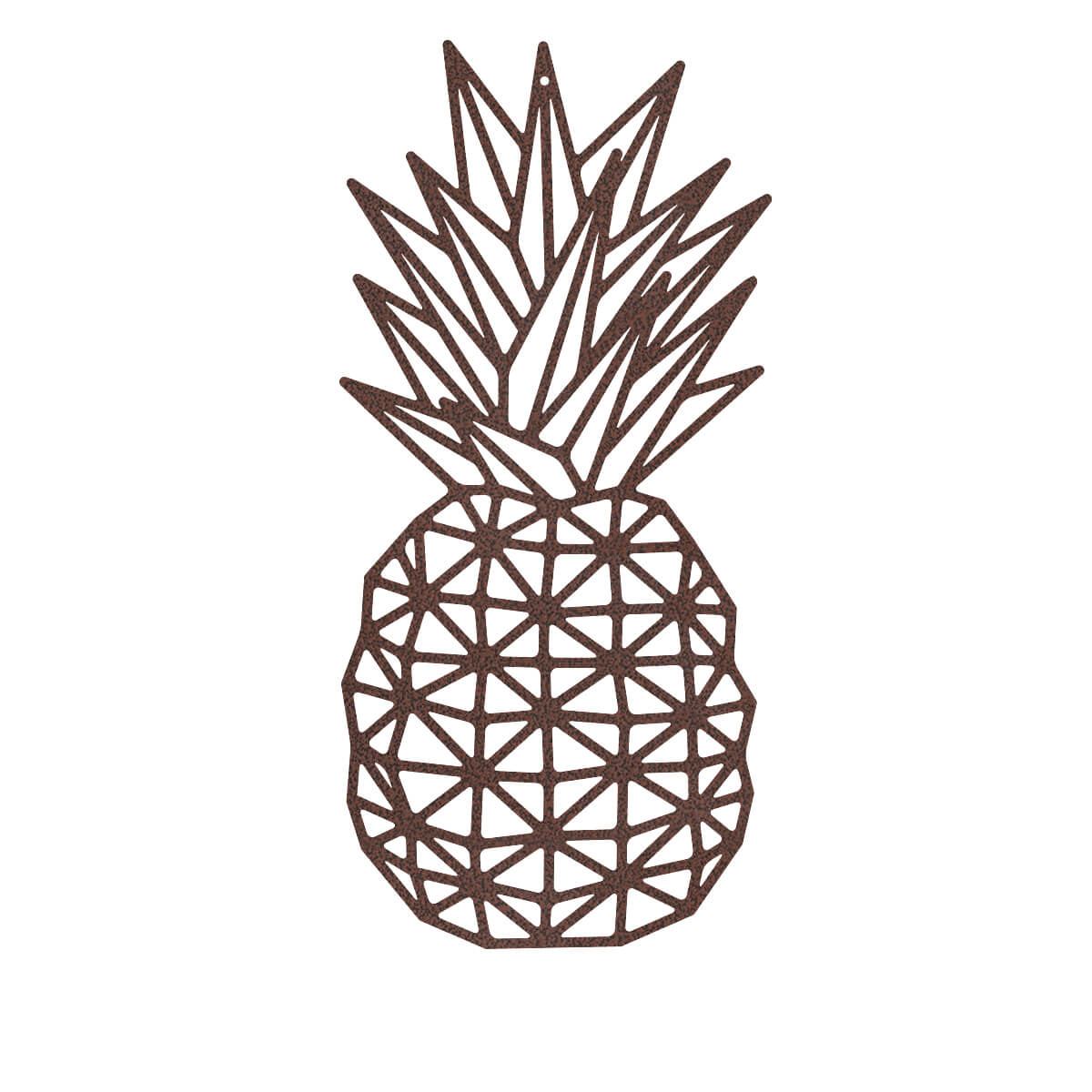 pineapple wall art pink