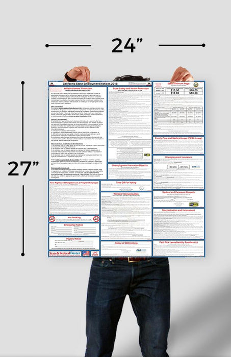 PREORDER - California State Labor Law Poster 2023