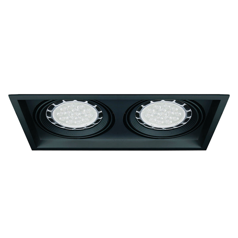 Luxe Retentie slank Downlight Doble opciones acabado negro o blanco para lámparas AR111 GU –  PlayLux