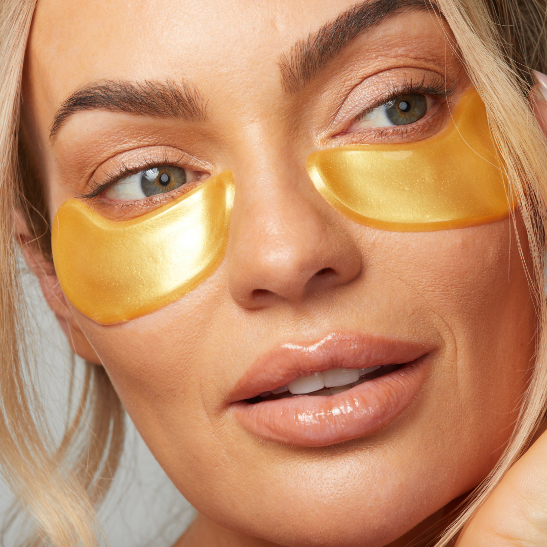 24K Gold & Collagen Crystal Eye Mask - James Cosmetics product image