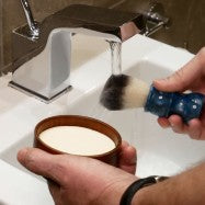 Goap shave soap lather 1