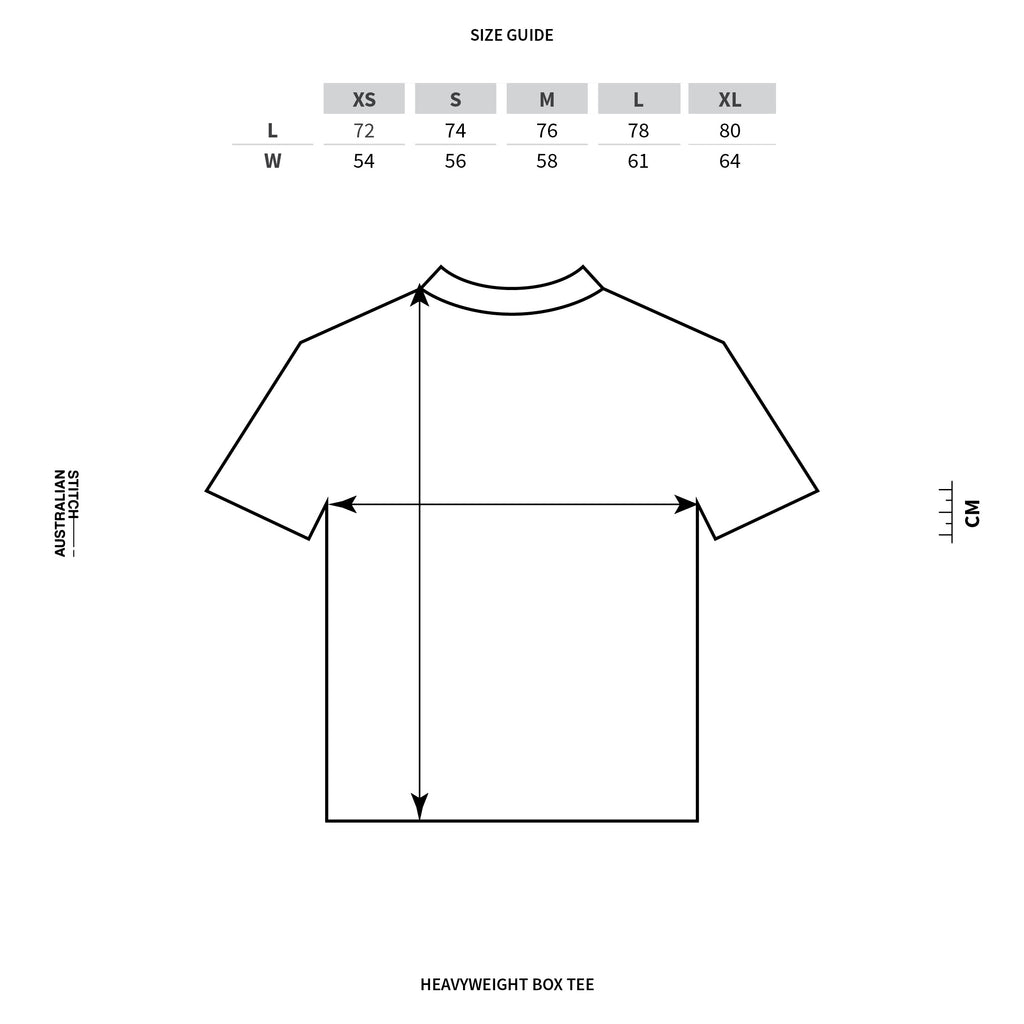 Heavyweight box tee | Australian Stitch