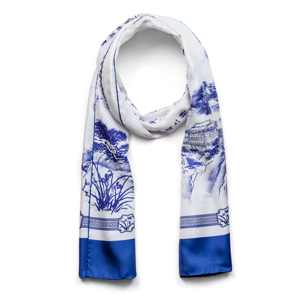 Shen Yun Collections Manchurian Elegance Long Scarf - Blue