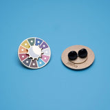 Extraordinary Inclusive Rainbow Spinning Wheel Pin