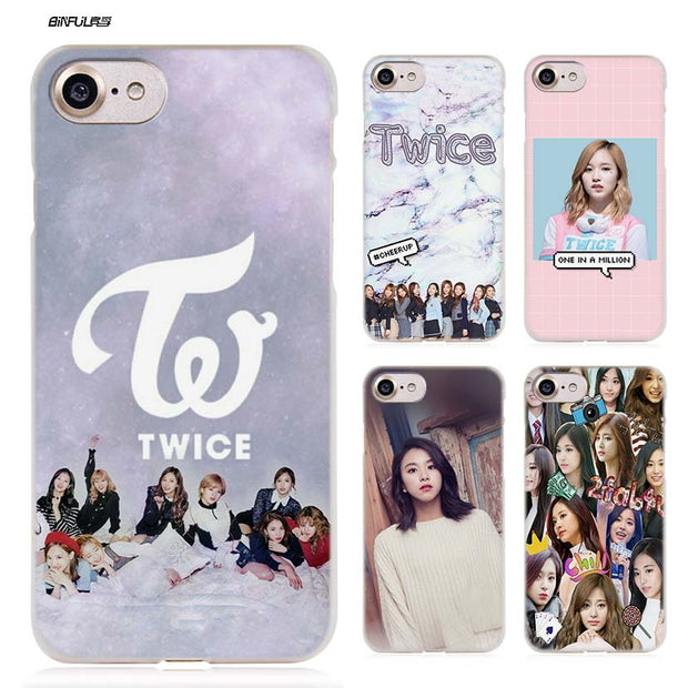 Binful Twice Knock Kpop B Hard Clear Case Cover Coque For Iphone X 6 6 Canary Cases