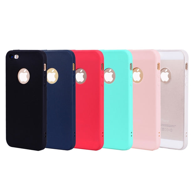 Fashion Simple Solid Color Phone Case For Iphone5 5s Case Cute