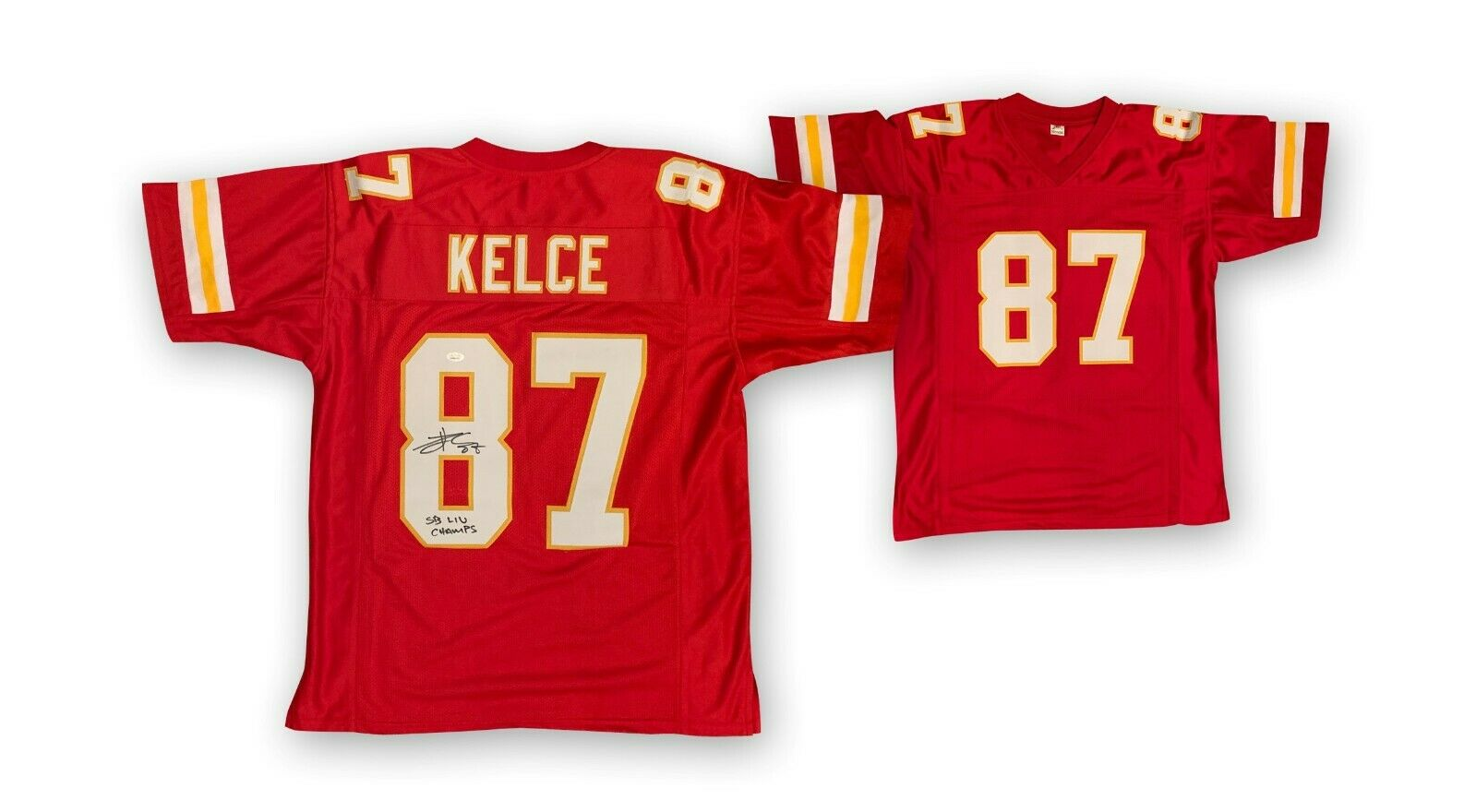 travis kelce autographed jersey