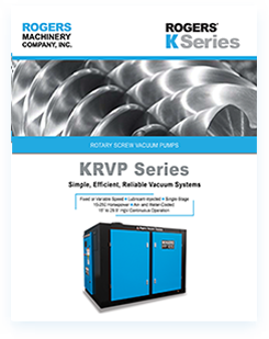 Rogers Machinery KRVP Series Rotary Screw Vacuum Pump