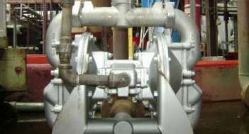 Heavy-duty-flap-valve-AODD-pump-installed-in-poultry-plant