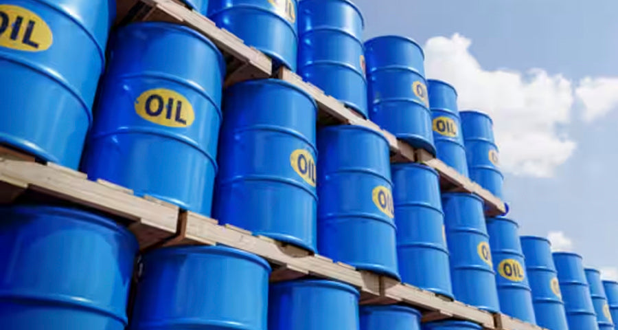 Oil barrels as an example of a process vacuum application