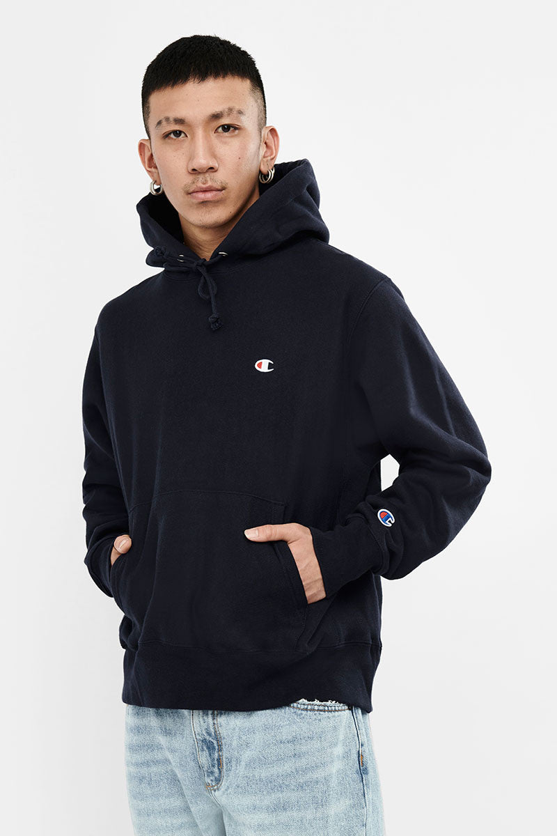 Champion Reverse Weave Hoodie (M) - Navy – Sporting Brands Online