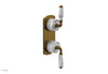 VALENCIA - Thermostatic Valve with Volume Control or Diverter, White Marble Lever Handles 4-453B