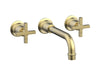 HEX MODERN Wall Tub Set - Cross Handles 501-58