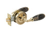 BLACK MARBLE Door Lever Passage Set 5162