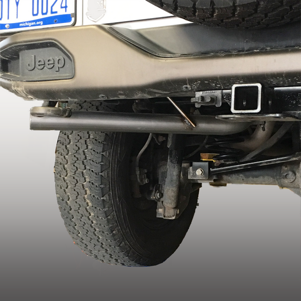 Jeep Wrangler JK JKU Axle Back / Rear Muffler Delete Rear Exit 2007-20 –  Khaos Motorsports