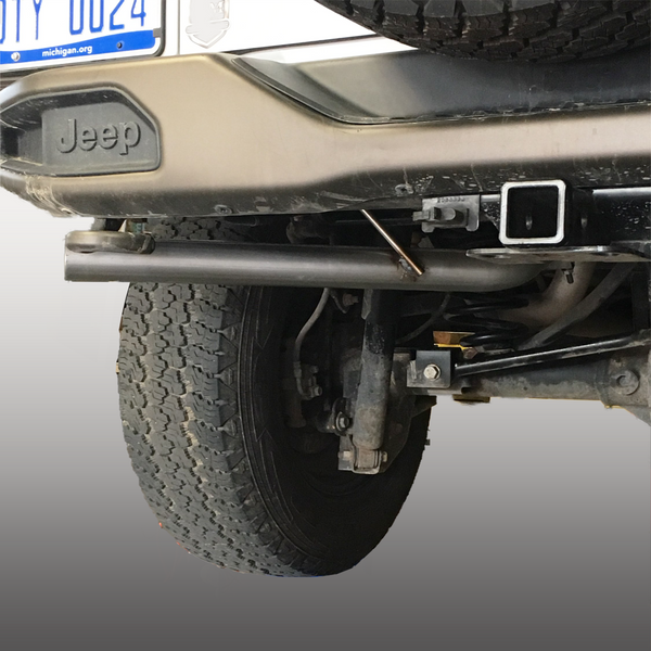 Jeep Wrangler JK JKU Axle Back / Rear Muffler Delete Rear Corner Exit –  Khaos Motorsports