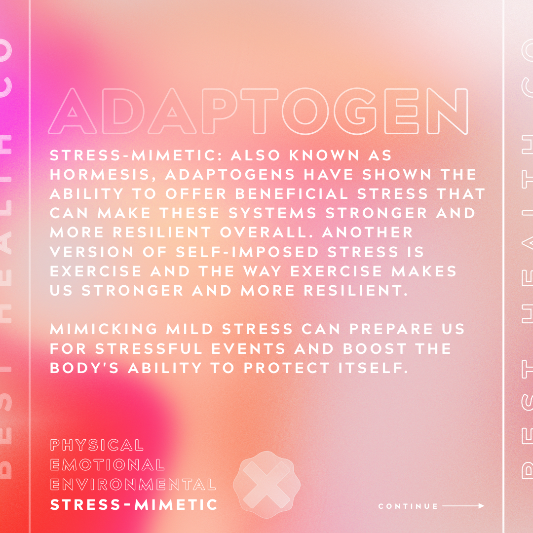 How adaptogens act as stress mimetics.