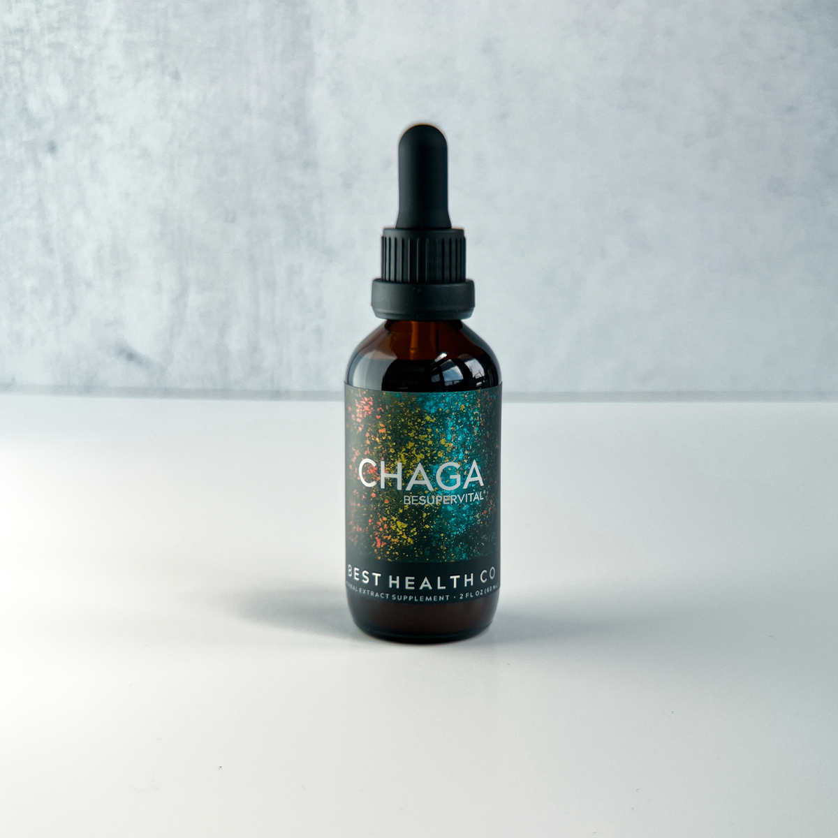 Spagyric Chaga Mushroom Extract by Best Health Co Exposed Dropper