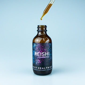 Spagyric Reishi Mushroom Extract by Best Health Co Exposed Dropper