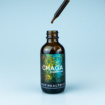 Spagyric Chaga Mushroom Extract by Best Health Co Exposed Dropper