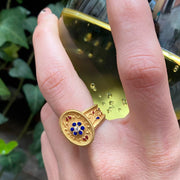 Cornucopia Ring in 18KT Gold and Stones