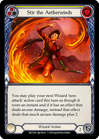 Stir the Aetherwinds Red - Flesh & Blood TCG - Arcane Rising – FaB