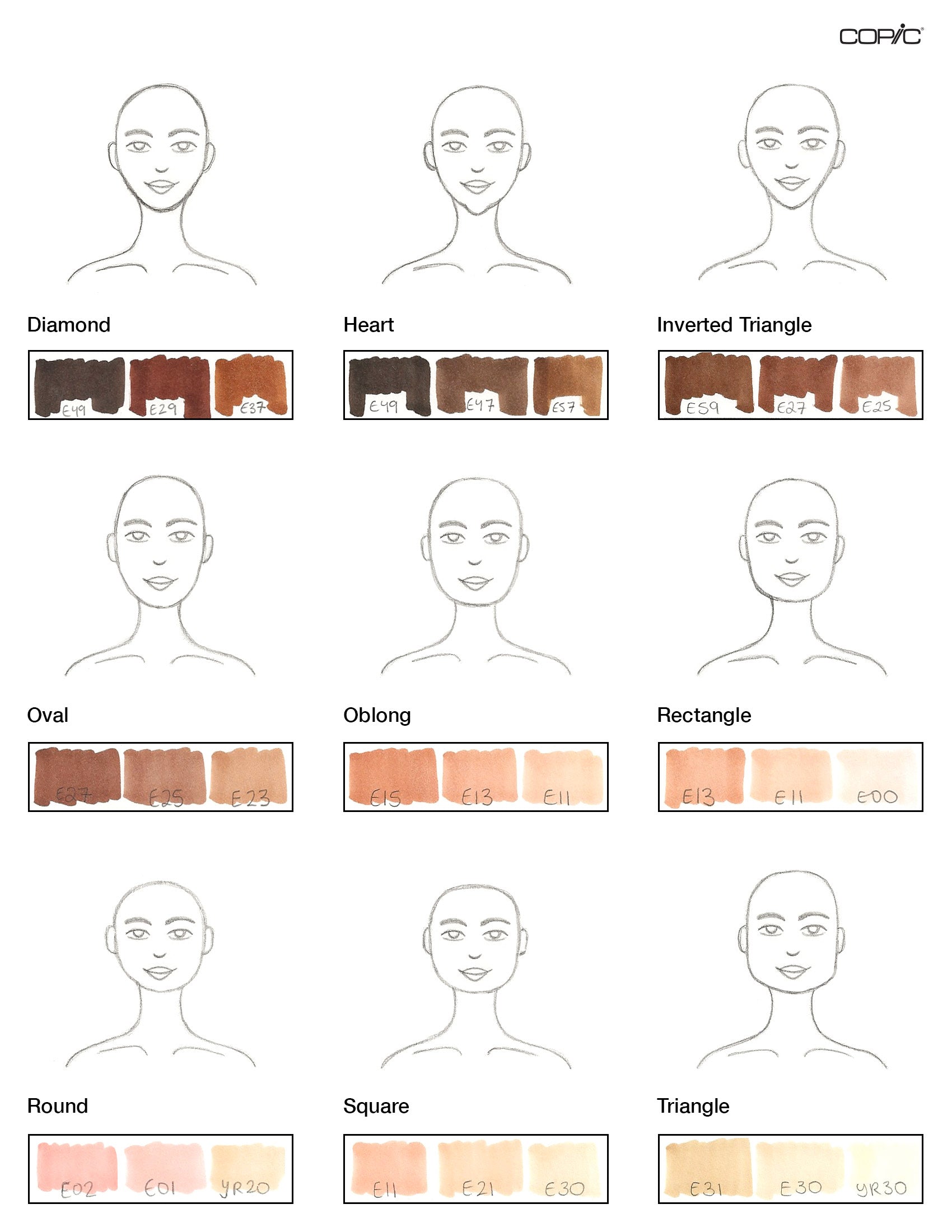 Colorable) Man Anime Face Skin Tone 2