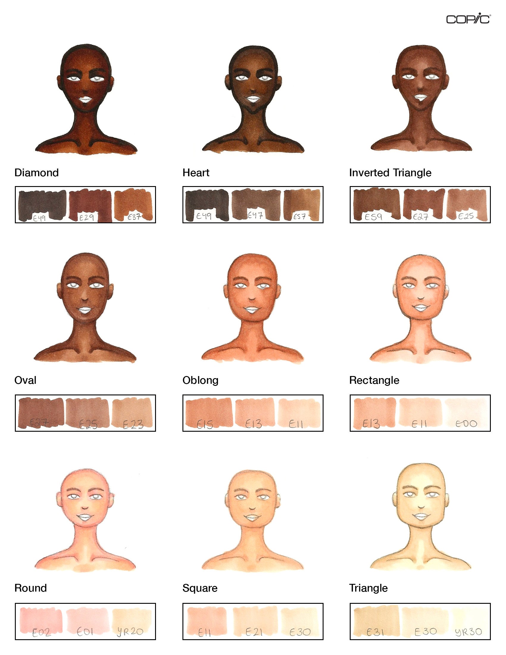 Browns; How to Color Faces