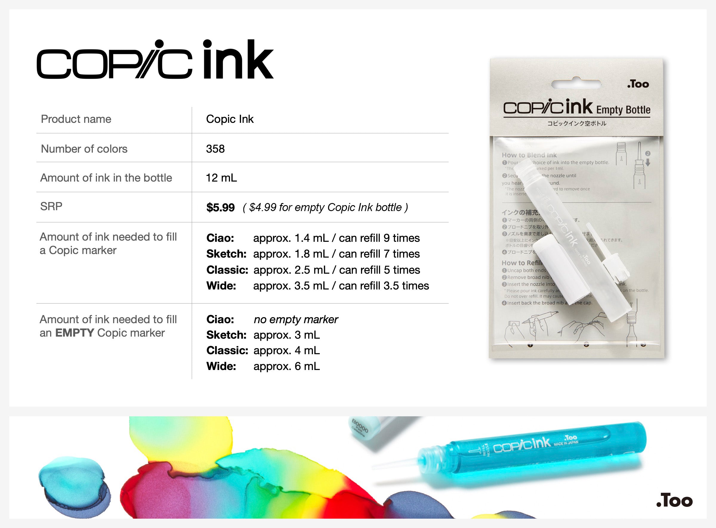 Copic Marker Refill Storage  Marker refill, Alcohol ink art, Copic markers