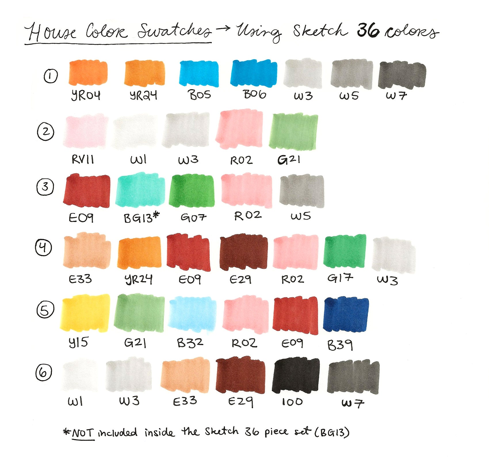 Copic Marker 36 Colour Set