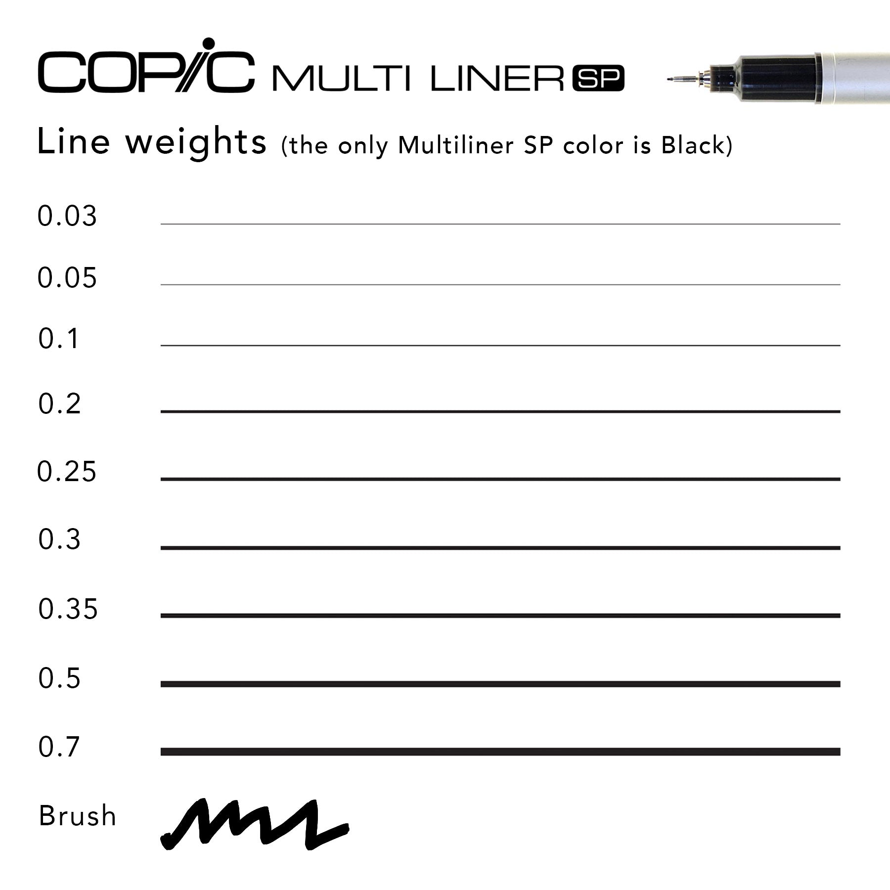 Copic Multiliner SP Pen Refills & Replacement Nibs