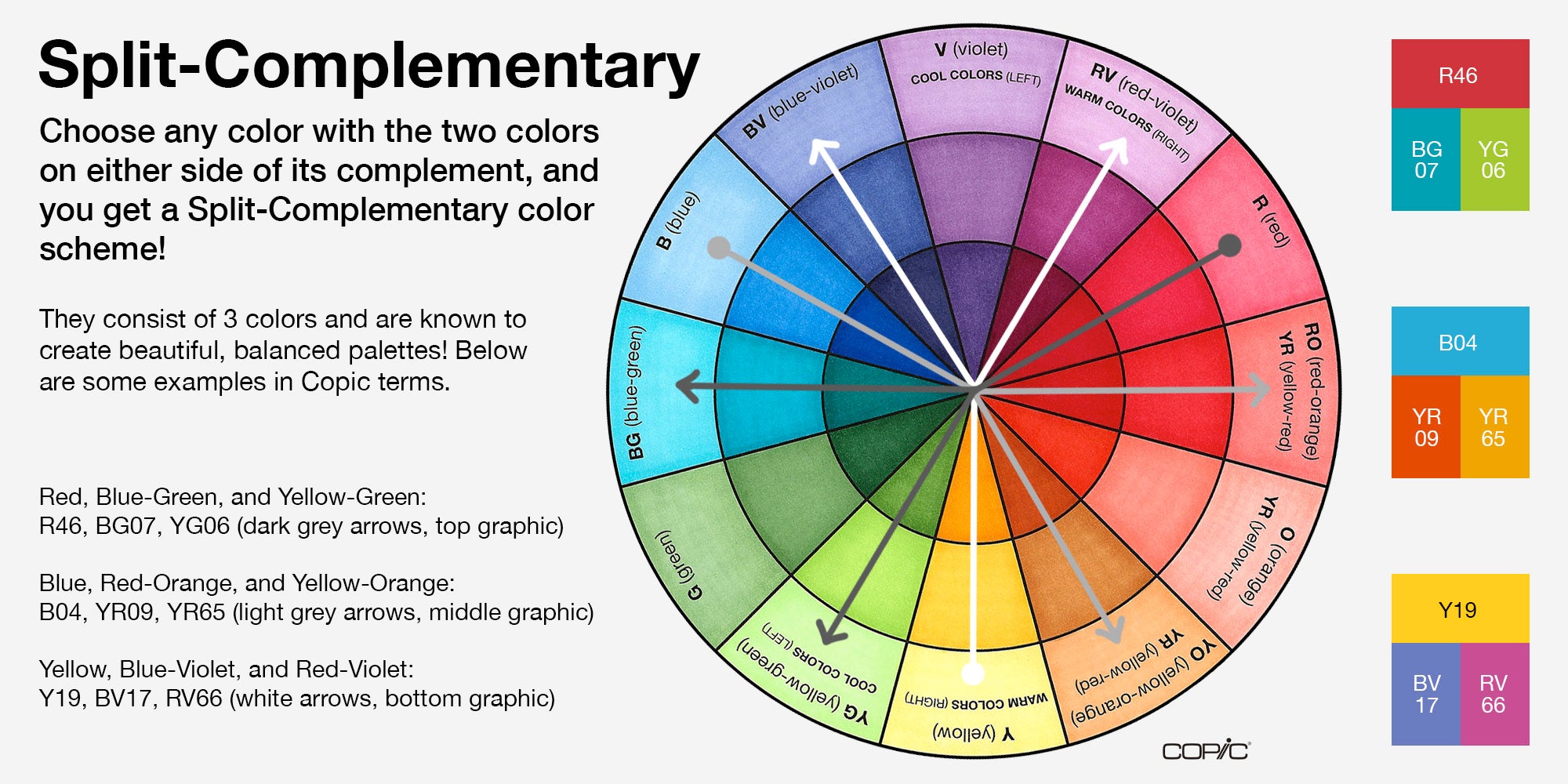 Split Complementary Color Wheel