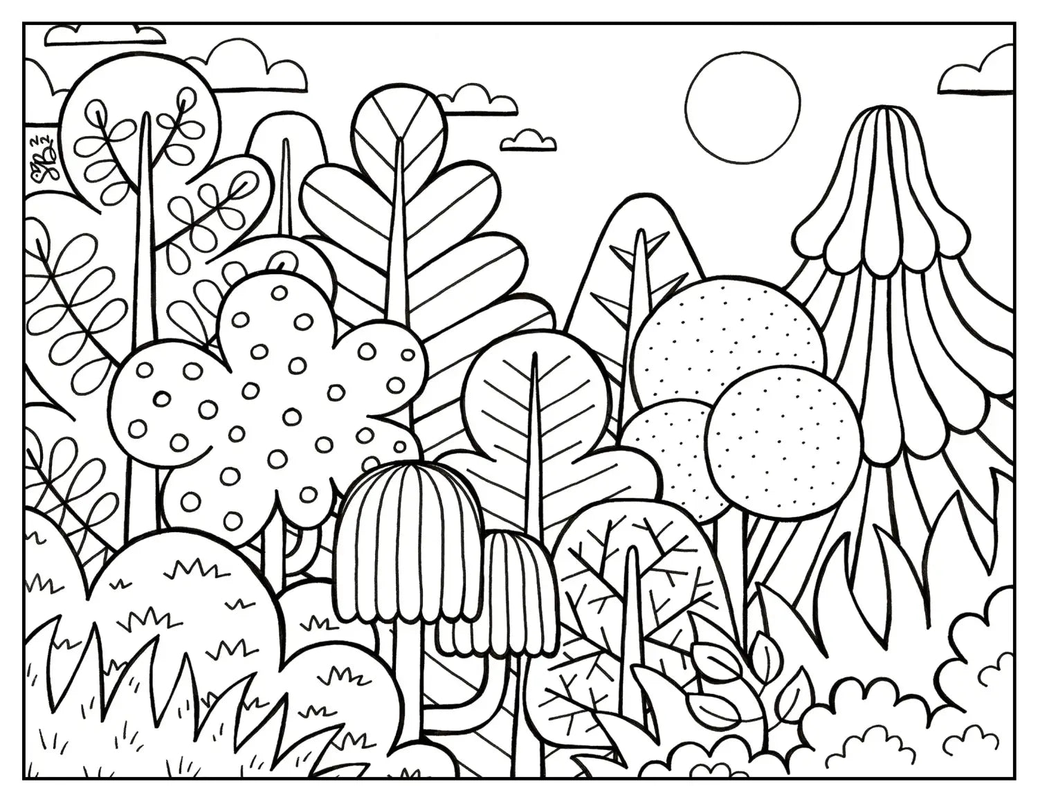 TREES drawing a forest