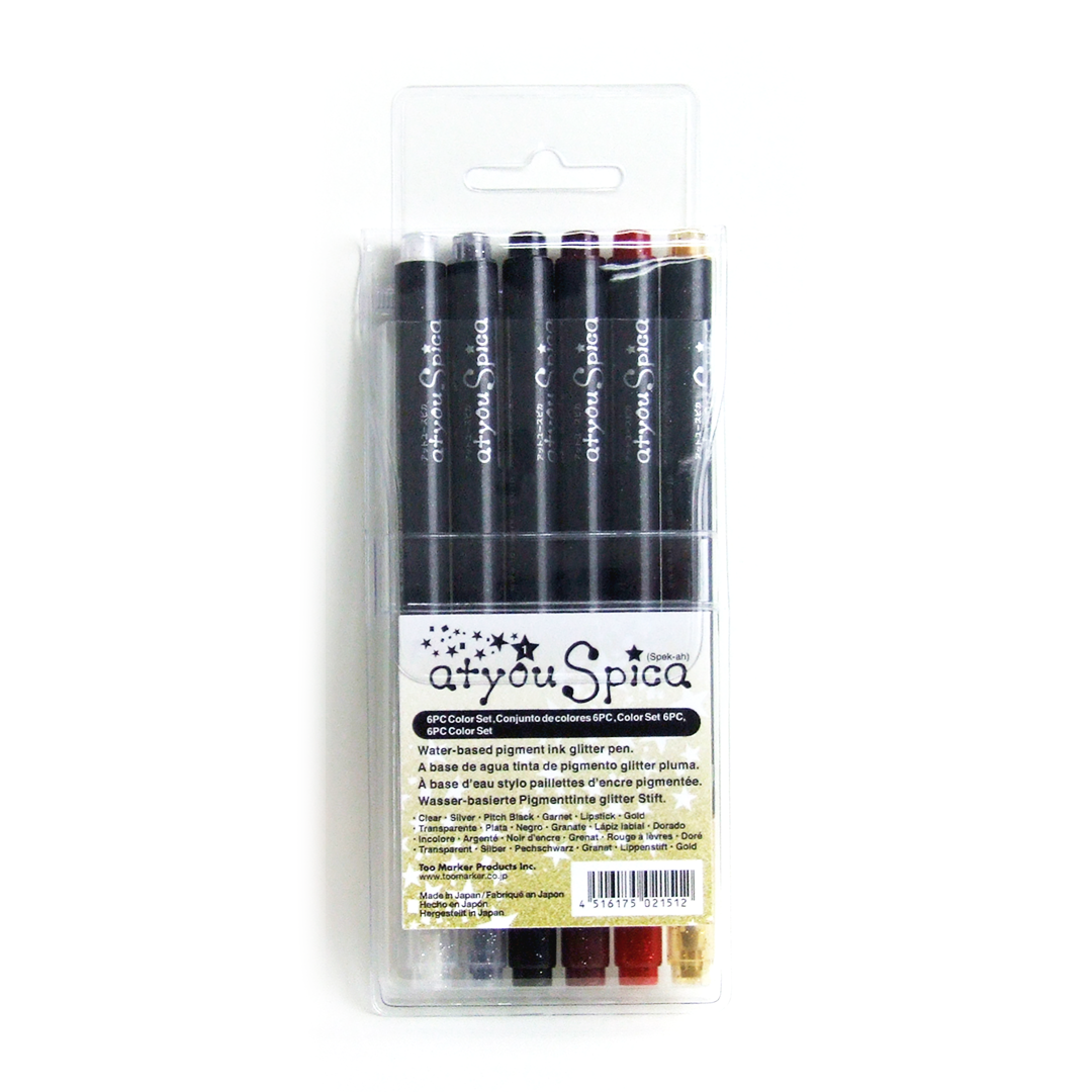 GLITTER MARKER 6PC SPICA SET 1