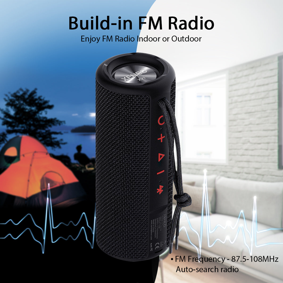 wireless bluetooth speaker with radio