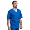 Cherokee Luxe 1929 Scrubs Top Men's V-Neck Royal 5XL