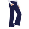 Cherokee Luxe 21100 Scrubs Pants Women's Low Rise Flare Leg Drawstring Cargo Navy M