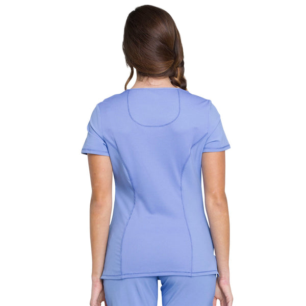 Cherokee Infinity 2625A Scrubs Top Women's Mock Wrap Ciel Blue 3XL