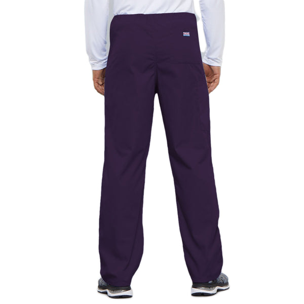 Cherokee Workwear 4100 Scrubs Pants Unisex Drawstring Cargo Eggplant 3XL