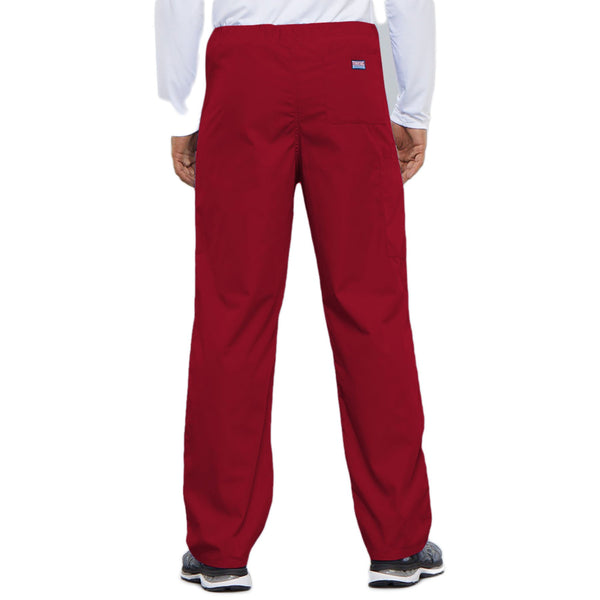 Cherokee Workwear 4100 Scrubs Pants Unisex Drawstring Cargo Red 3XL