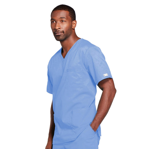 Cherokee Core Stretch 4725 Scrubs Top Unisex V-Neck Ciel Blue 4XL