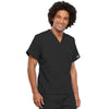 Cherokee Workwear 4777 Scrubs Top Unisex V-Neck Tunic. Black 4XL