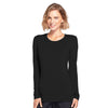 Cherokee Workwear 4881 Underscrubs Women's Long Sleeve Knit Tee Black